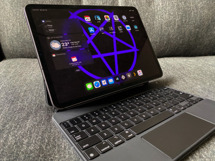 iPad and Magic Keyboard